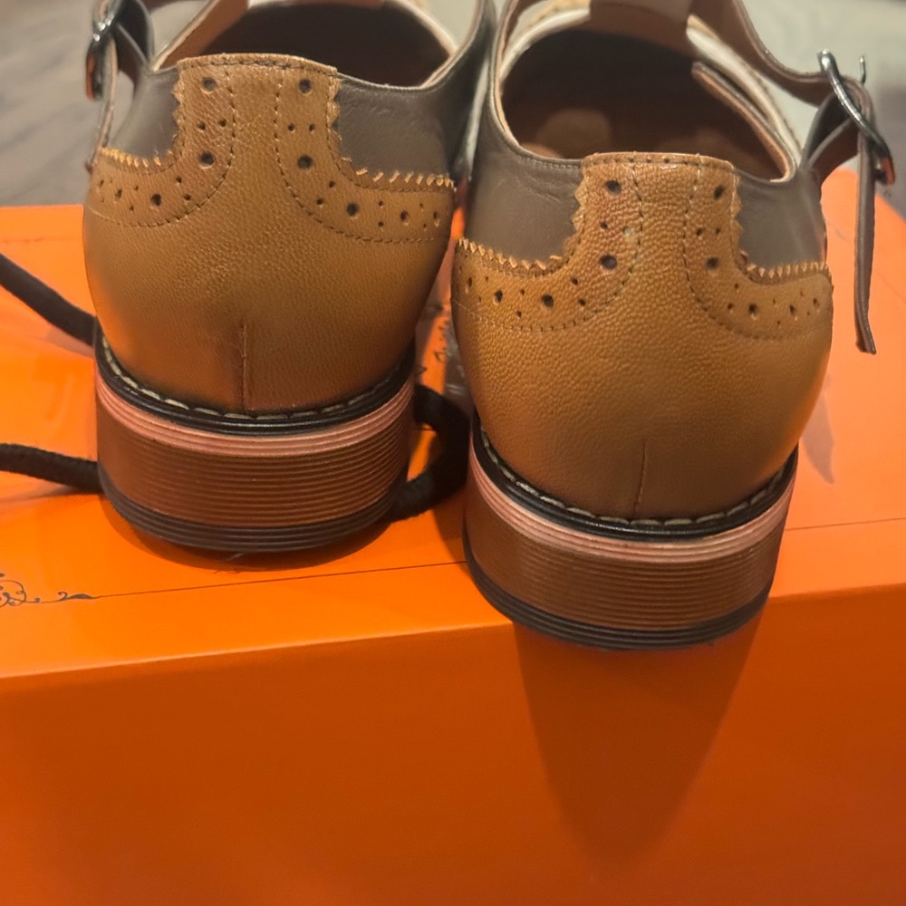 Mona Flying- Handmade Multi Color Wing Tip Shoes - Picture 5 of 12